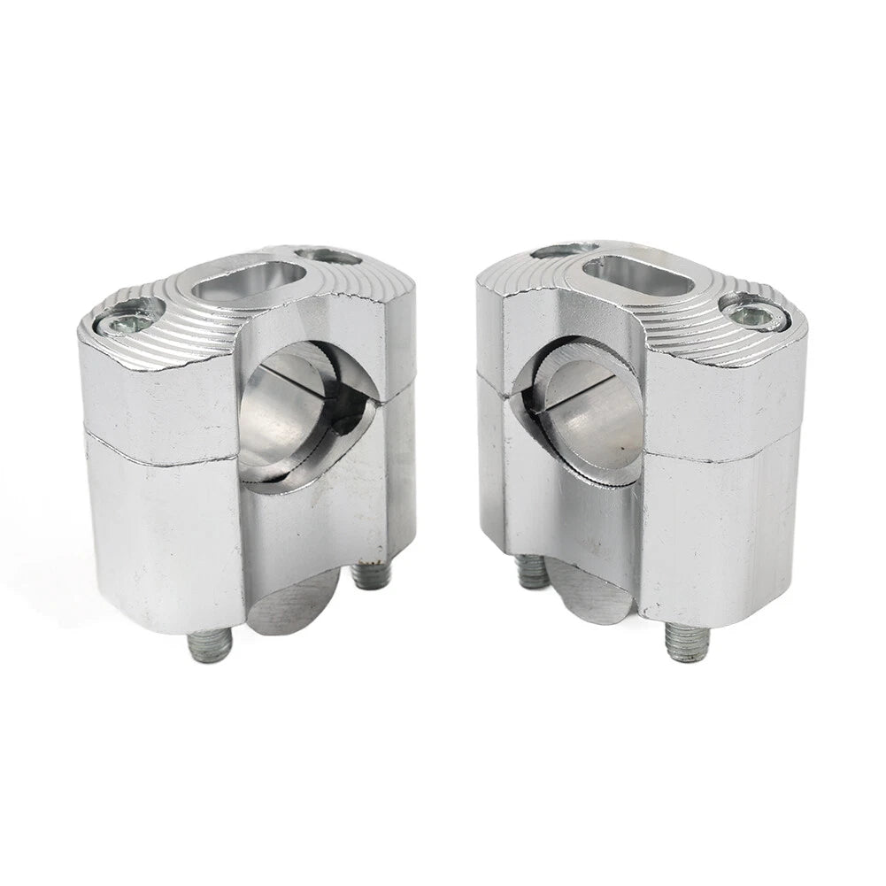 7/8 to 1-1/8 Handlebar Fat Bar Mount Clamps Risers for Dirt Pit Bike ATV