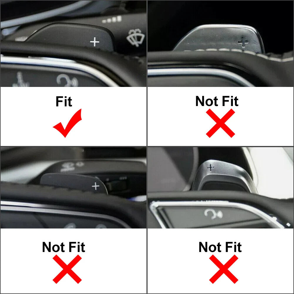 Steering Wheel Shift Paddle Extensions for Audi A3 A4 A5 A6 A7 A8 Q5 Q7 S3 S5