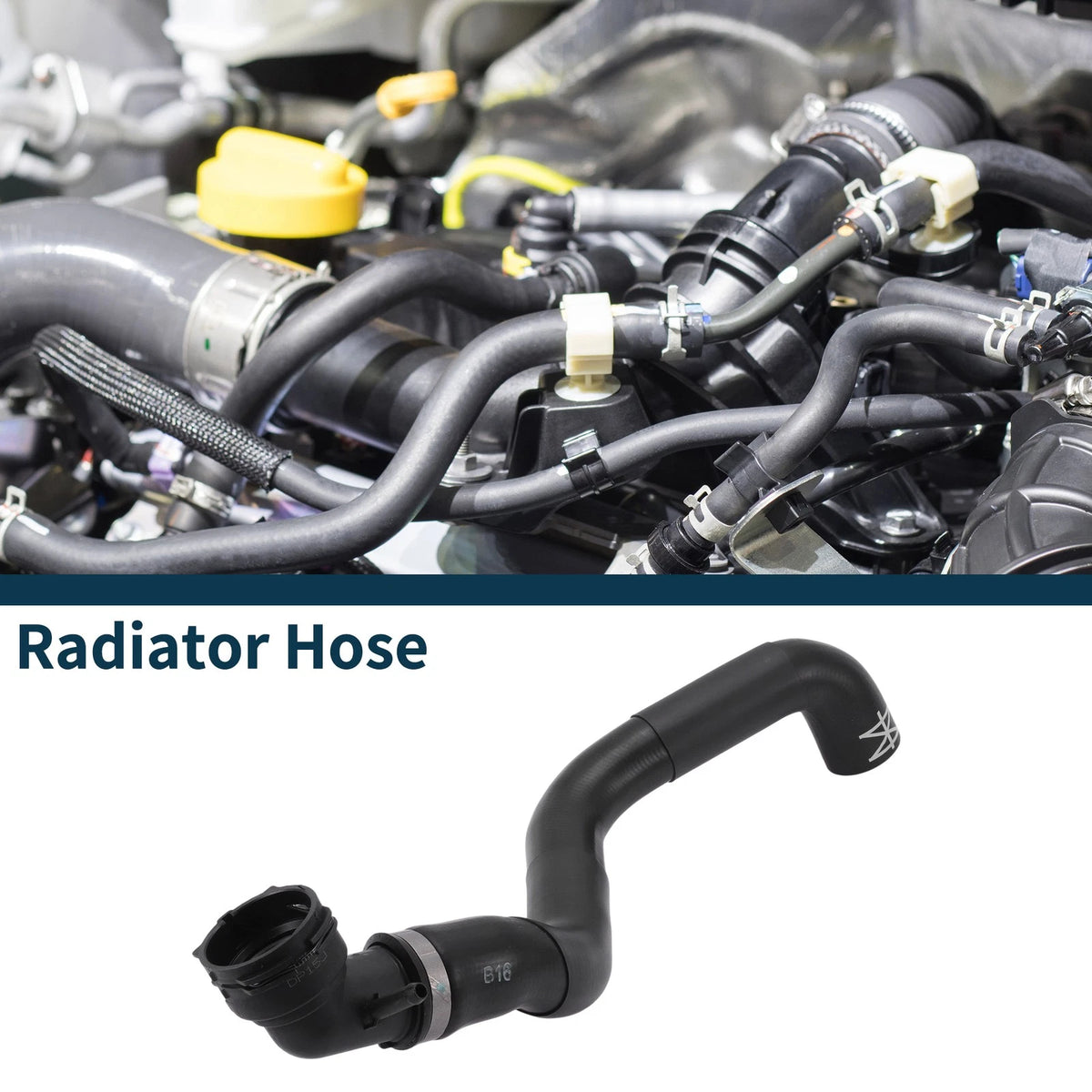 Radiator Hose for Porsche Cayenne 4.8L 3.6L (2003-2010) Rubber Water Pipe