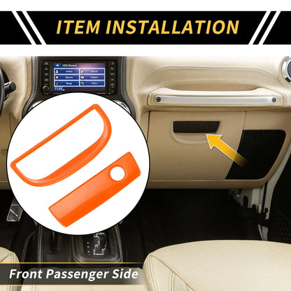 Glove Box Handle Switch Cover for Jeep Wrangler JK (2007-2017) - Orange