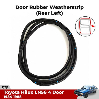 Door Rubber Weatherstrip Rear LH Fits Toyota Hilux LN50 LN56 4D UTE 1984-88 D06