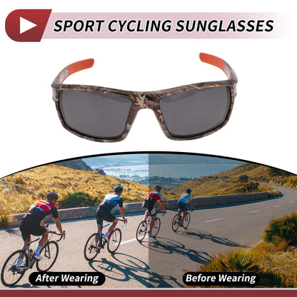 Motorcycle Riding Goggles Gray Lens Marble Frame Tri-acetel Cellulose
