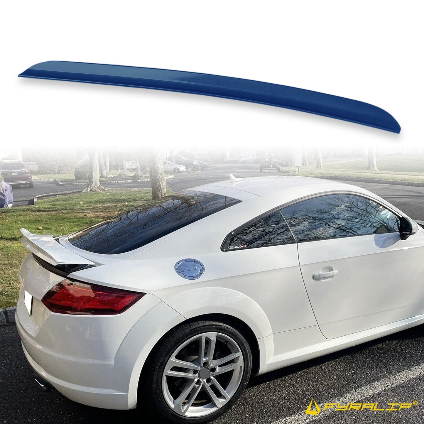 Boot Lip Spoiler for Audi TT 8S Coupe Blue (2014-2023)