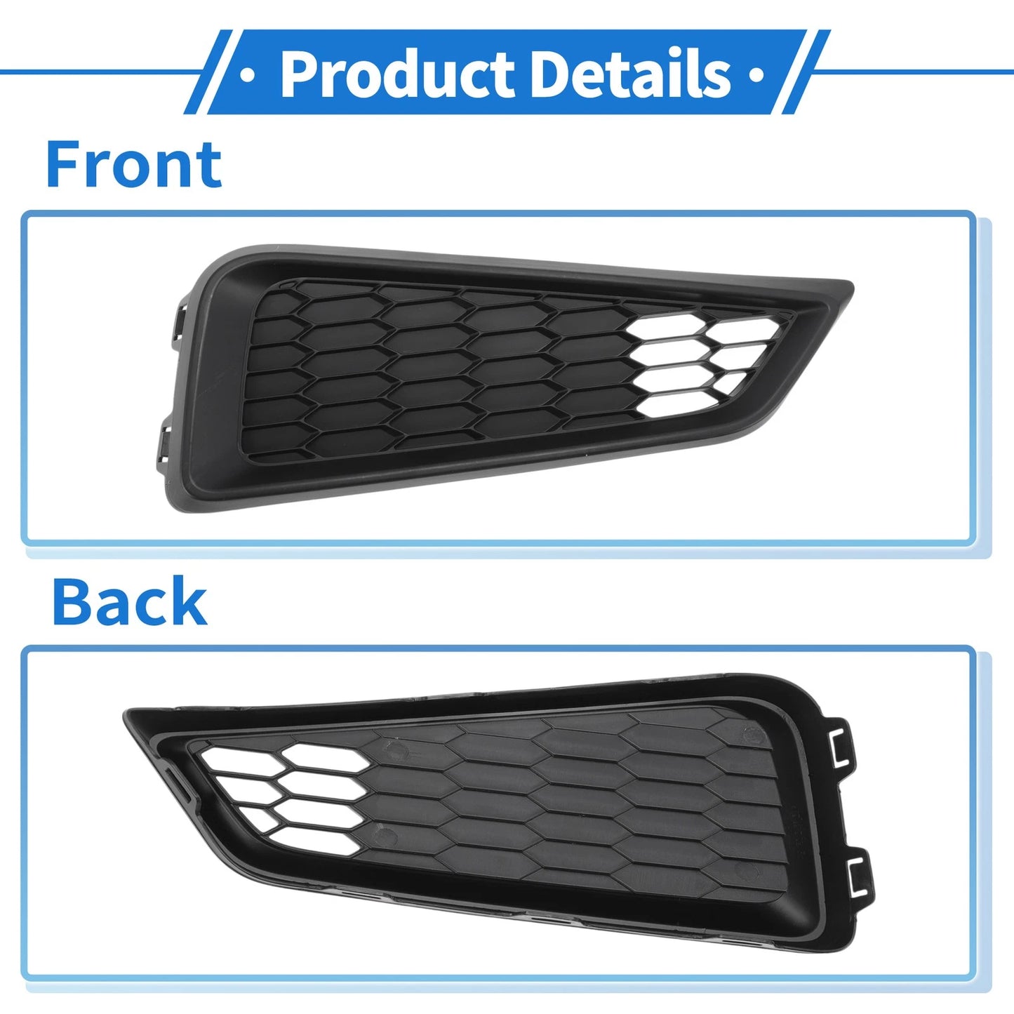 Front Right Fog Light Grill for Honda City (2015-2017)