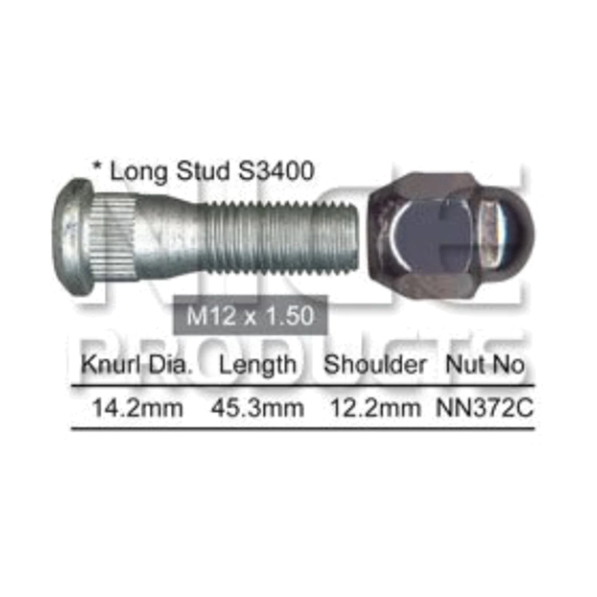 Wheel Studs & Nuts Set of 6 for Toyota Landcruiser Prado (2003–2018)