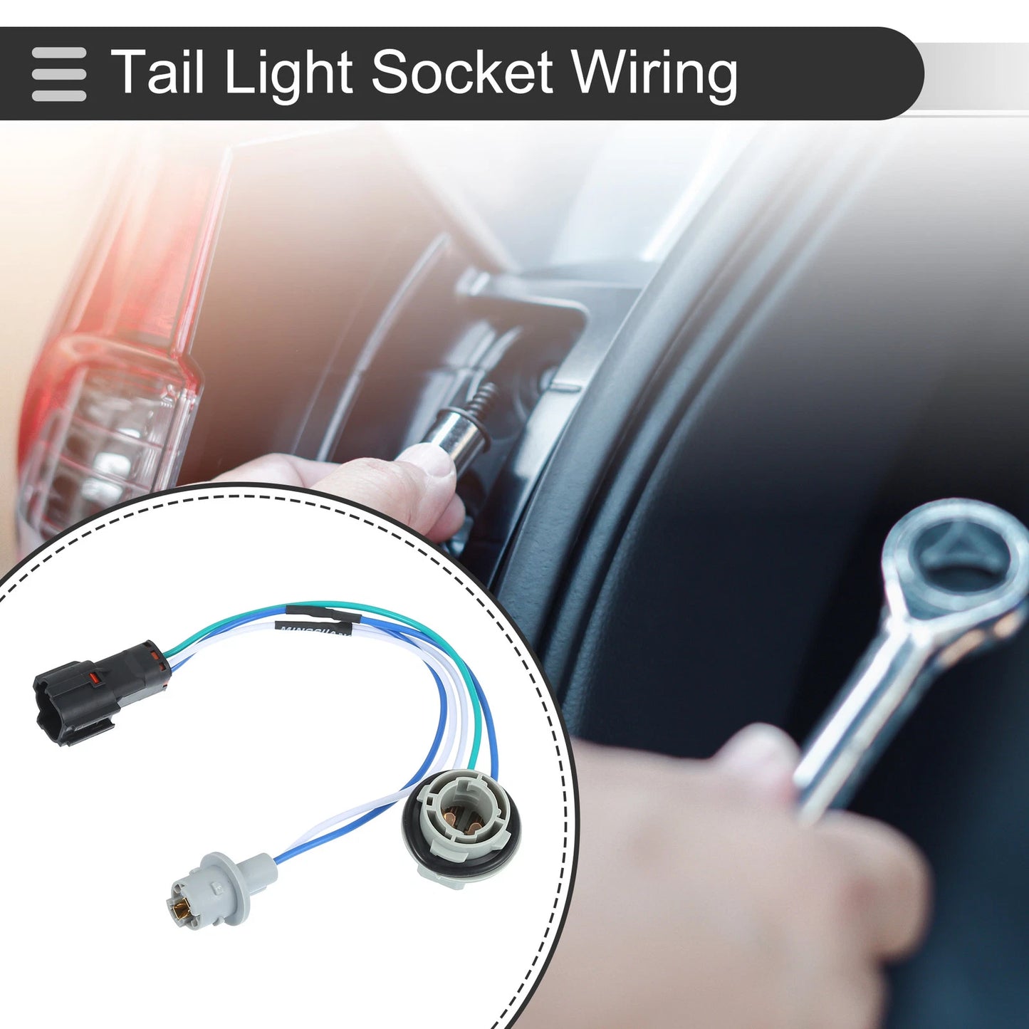 Tail Light Socket Wiring Harness for Kia Sportage (2016-2019)