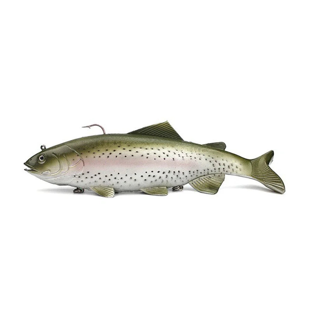 Soft Body Fishing Lure with Silicone/Steel for Enhanced Performance