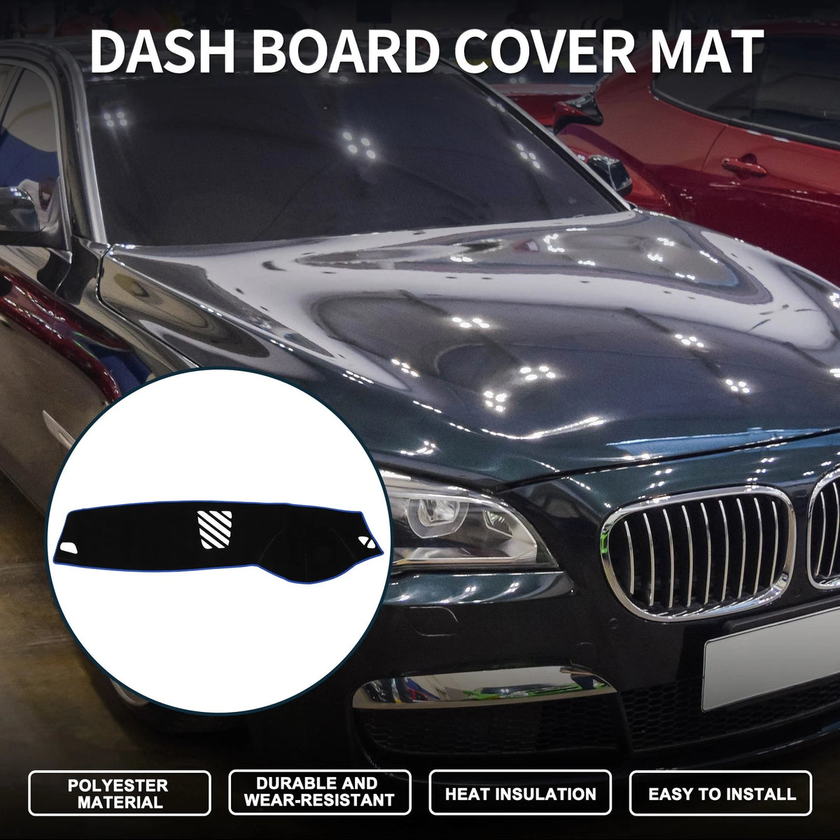 Dashboard Cover Mat for BMW 5 Series F10 F11 Sun Protector (2011-2017)