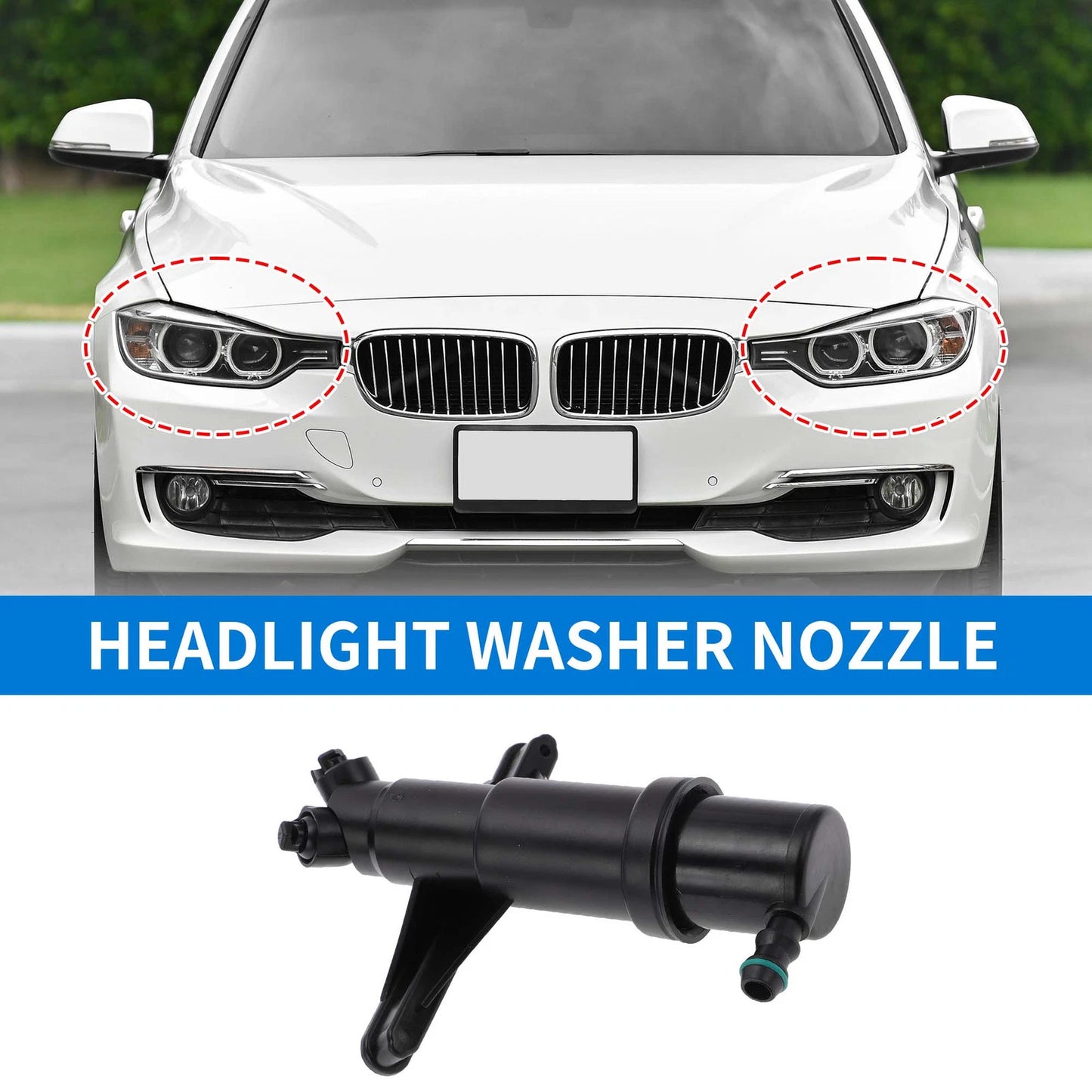 Front Headlight Washer Nozzle for BMW 525i 550i 535xi (2007-2010)