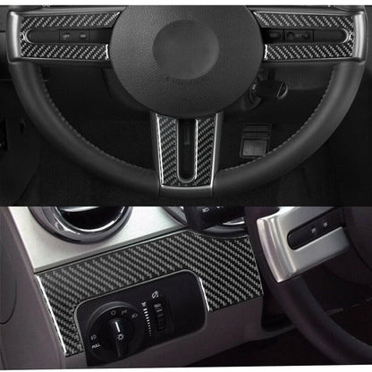 Carbon Fiber Interior Trim Covers for Ford Mustang (2005-2009)