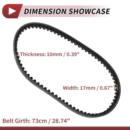 Drive Belt V-Belt for Honda Activa 125 & Lead 90cc Motorcycles (2013-2023)