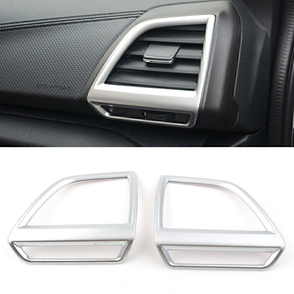 Silver Interior Side Air Vent Outlet Cover Trim for Subaru Forester (2019-2020)