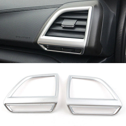 Silver Interior Side Air Vent Outlet Cover Trim for Subaru Forester (2019-2020)