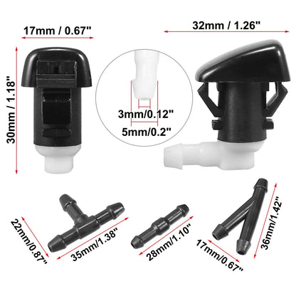 4pcs Front Windshield Washer Nozzles for Dodge Durango (2011-2023)