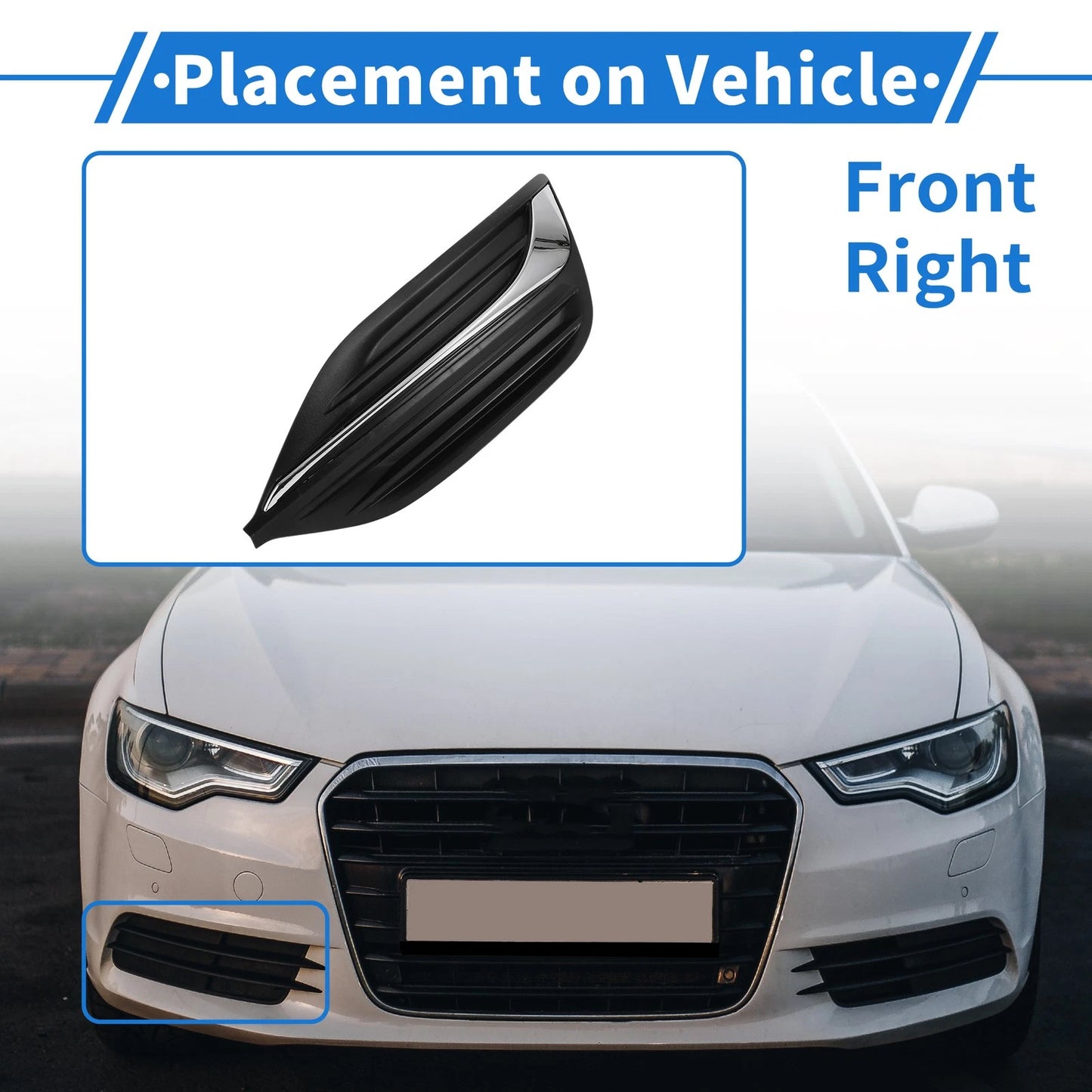 1x Car Front Right Fog Light Grill for Buick Regal (2017–2019)