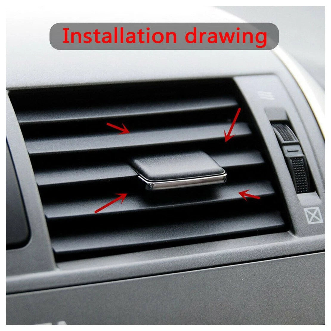 8pcs Universal Car Air Conditioner Vent Louver Blade Clips for Various Models