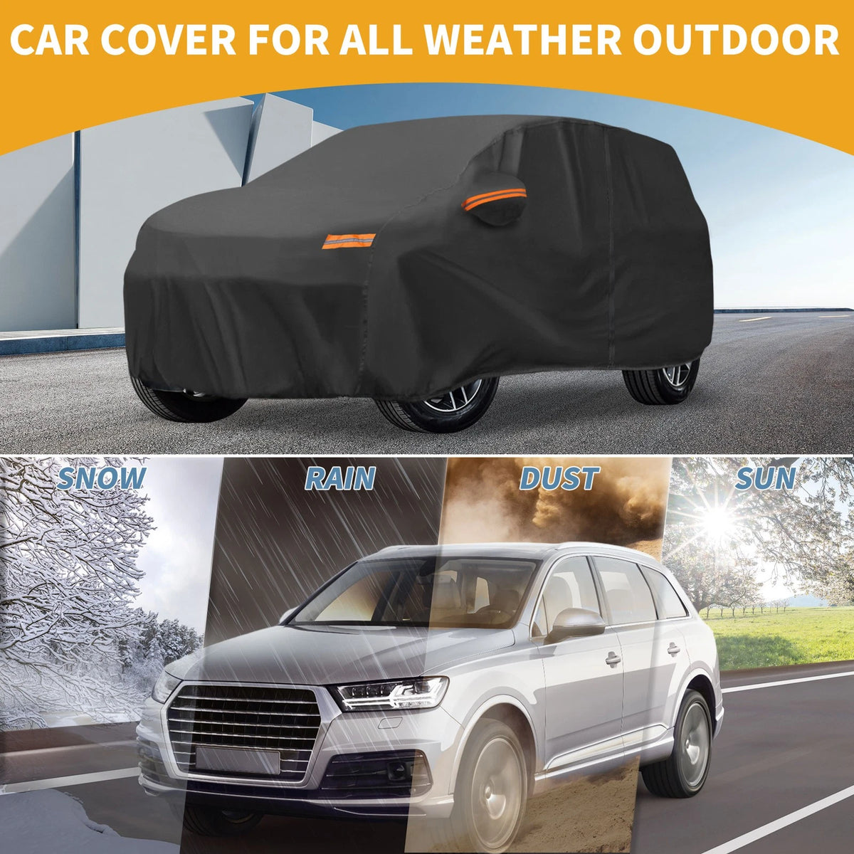 Waterproof All Weather Car Cover for Jeep Grand Cherokee