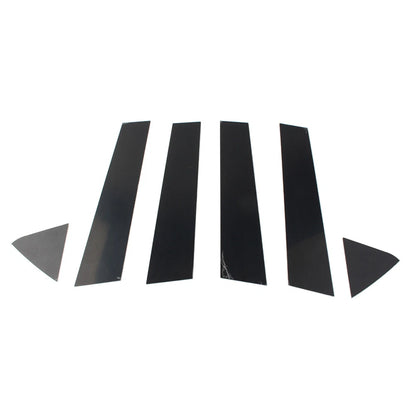 6 x Car Window Pillar Posts Trim Bright Black for Dodge Charger (2006-2010)