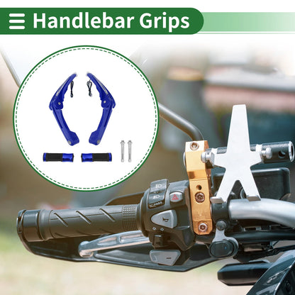 Hand Grips Cover Blue Aluminum Alloy for Motorcycle