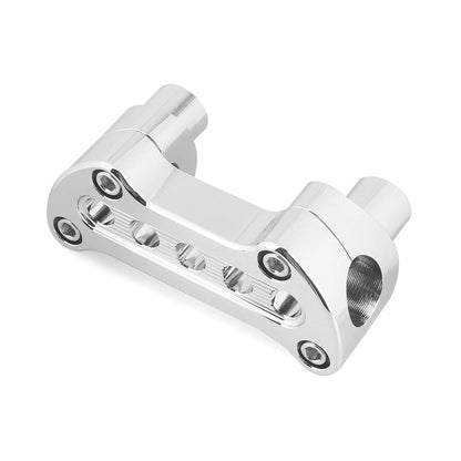 Handlebar Riser Clamp Mount Kit for Harley Dyna, Street Bob, Sportster (2004-2023)