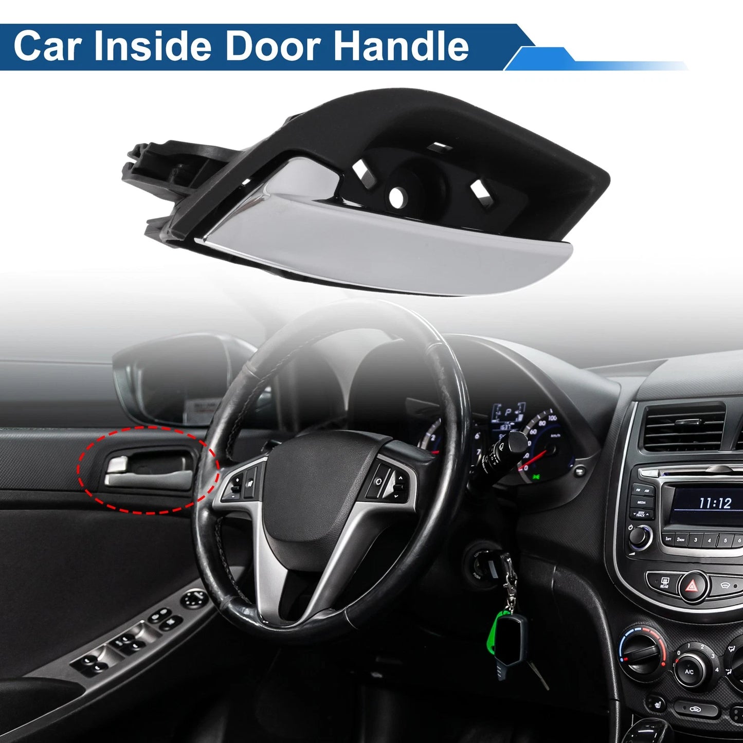 Front Passenger Side Interior Door Handle for Buick Lacrosse (2009–2014)