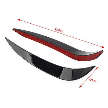 Glossy Black Front Bumper Side Air Vent Trim for VW Golf 6 MK6 GTD (2008-2013)