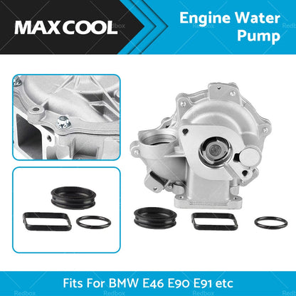 Water Pump w/ Seal for BMW E46 E90 E91 E83 E88 318i 316i 320i 118i 120i (2000-2013)