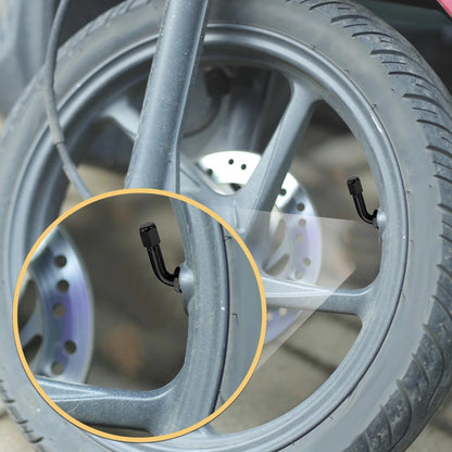 4pcs 90-Degree Tyre Valve Stem Extender Black for Motorcycle