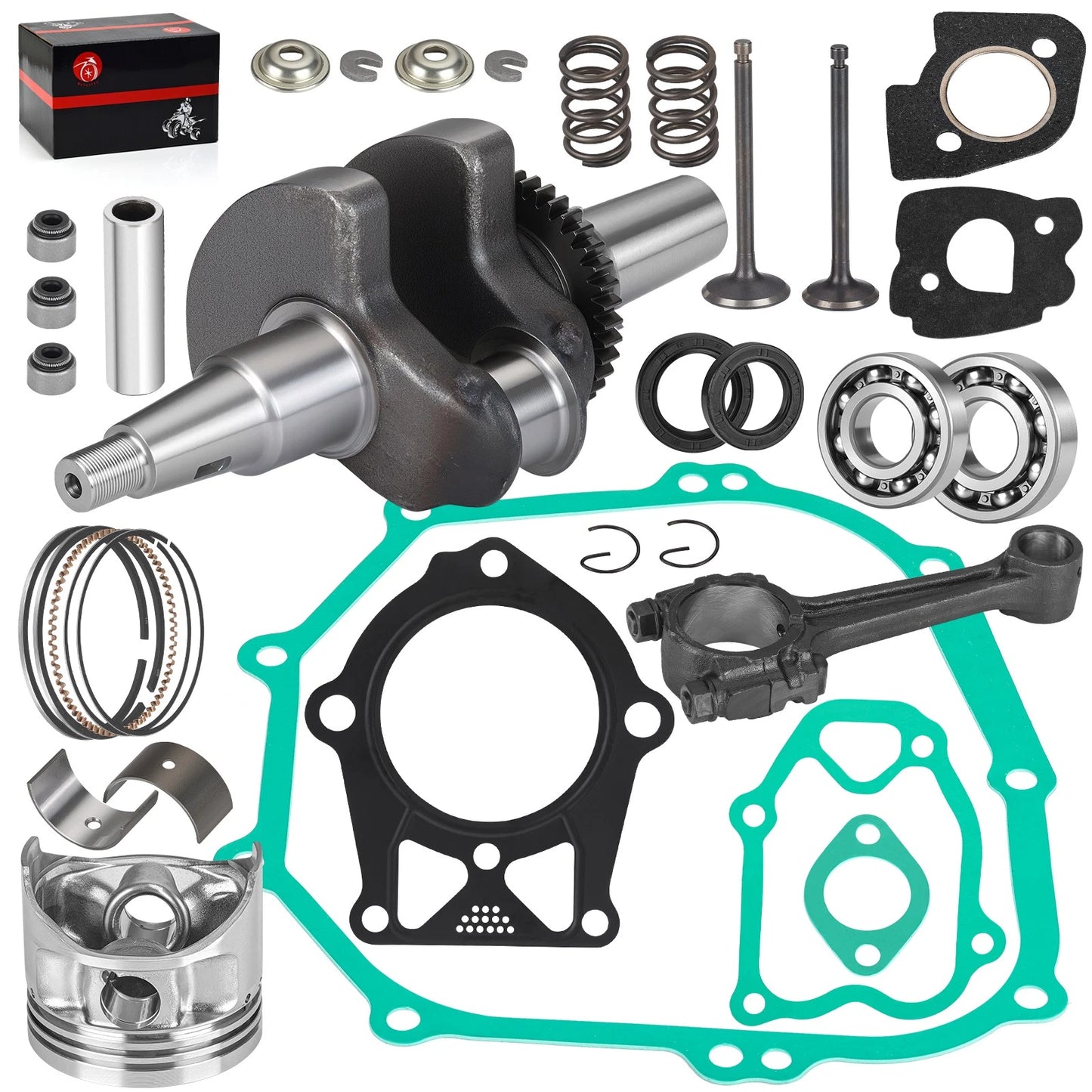 Crankshaft Rod Piston Valve Yamaha Golf Cart G2/G5/G8/G9/G11 (1990-2010)