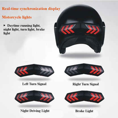 Wireless Turn Signal Brake Light for Motorcycle Helmet LED Safety Warn Lamp