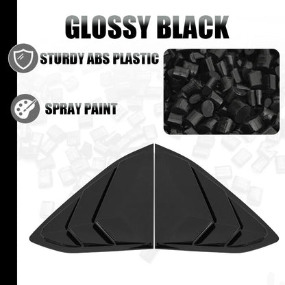 ABS Rear Window Louver Cover Trim Gloss Black for Corvette C8 (2020-2023)