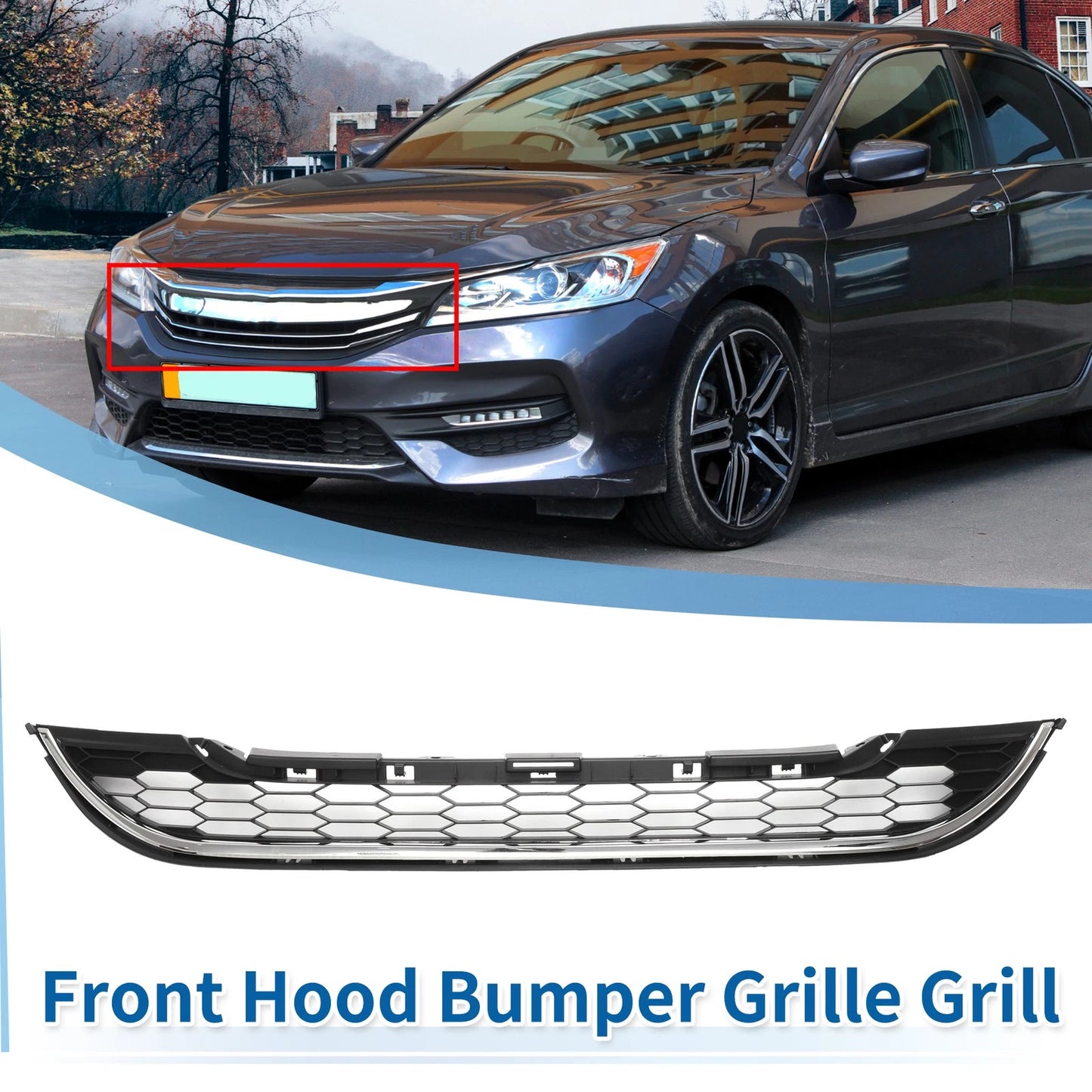 Front Lower Bumper Grille for Honda CR-V 2010-2011 Black