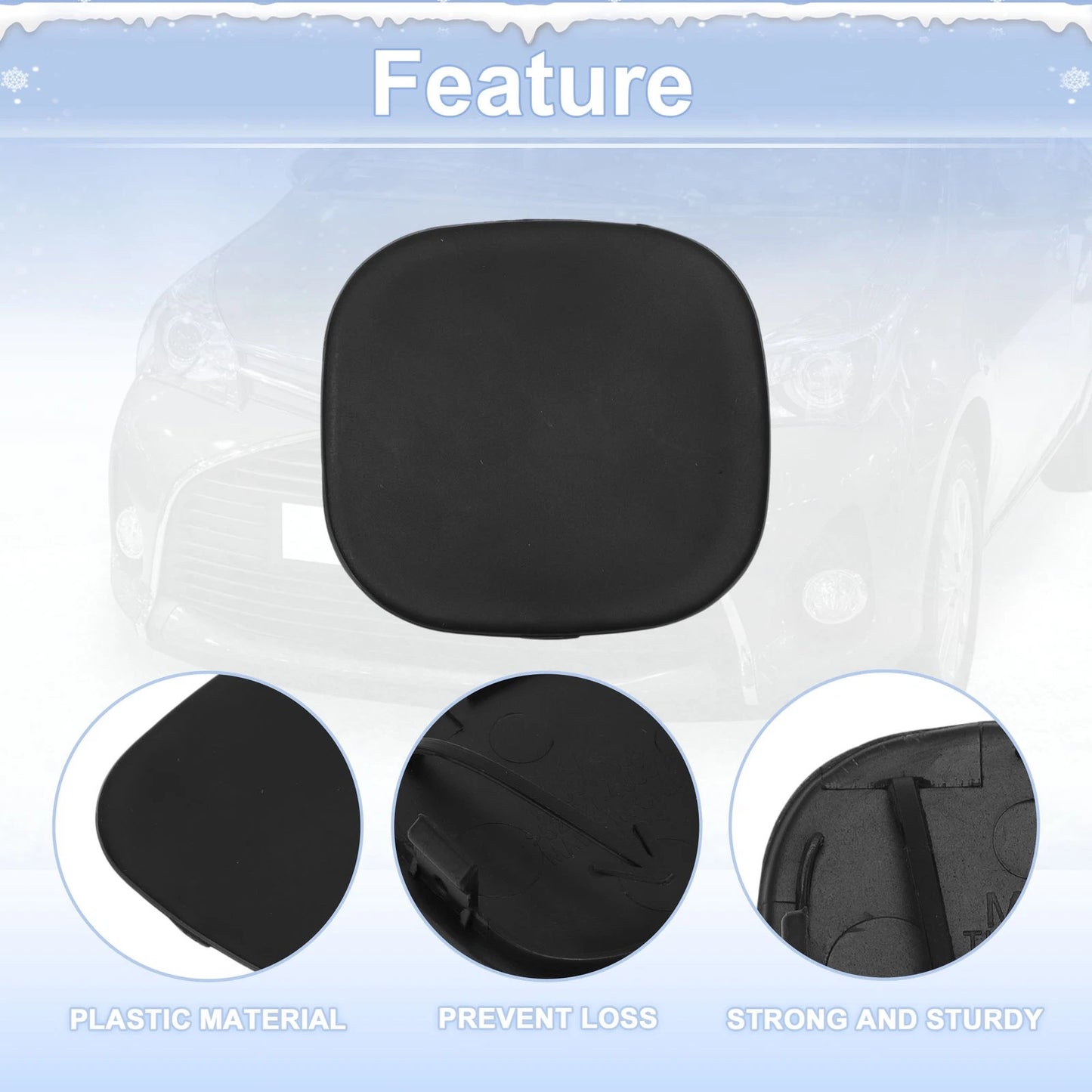 Left Front Tow Hook Cover for Toyota Prius C Aqua (2012-2014)