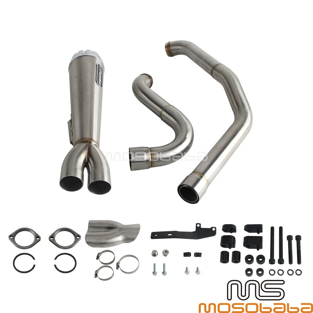 Exhaust System w/ End Cap for Harley Touring FLTRX FLTRXS FLTRK FLTRXP (2014-2023)