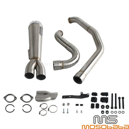 Exhaust System w/ End Cap for Harley Touring FLTRX FLTRXS FLTRK FLTRXP (2014-2023)