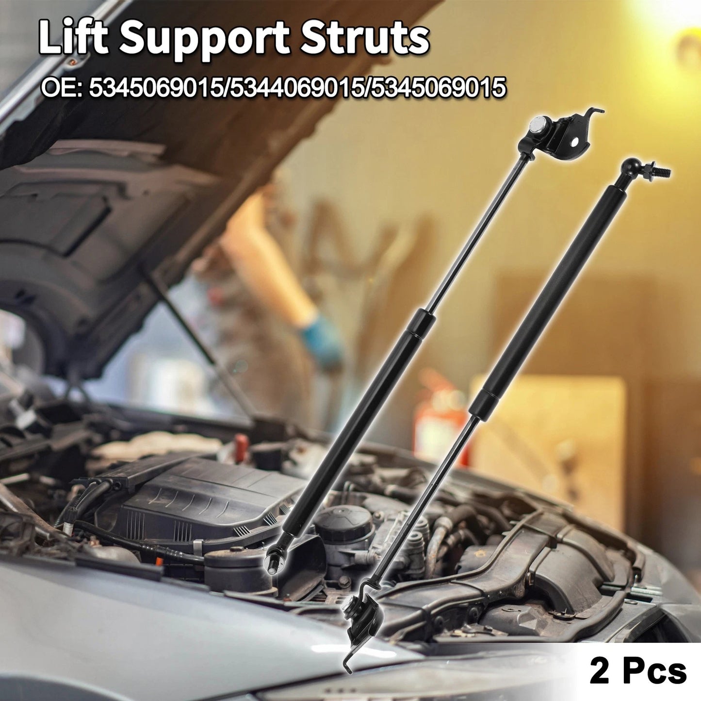 Hood Lift Supports Struts for Toyota Land Cruiser (1990-1997)