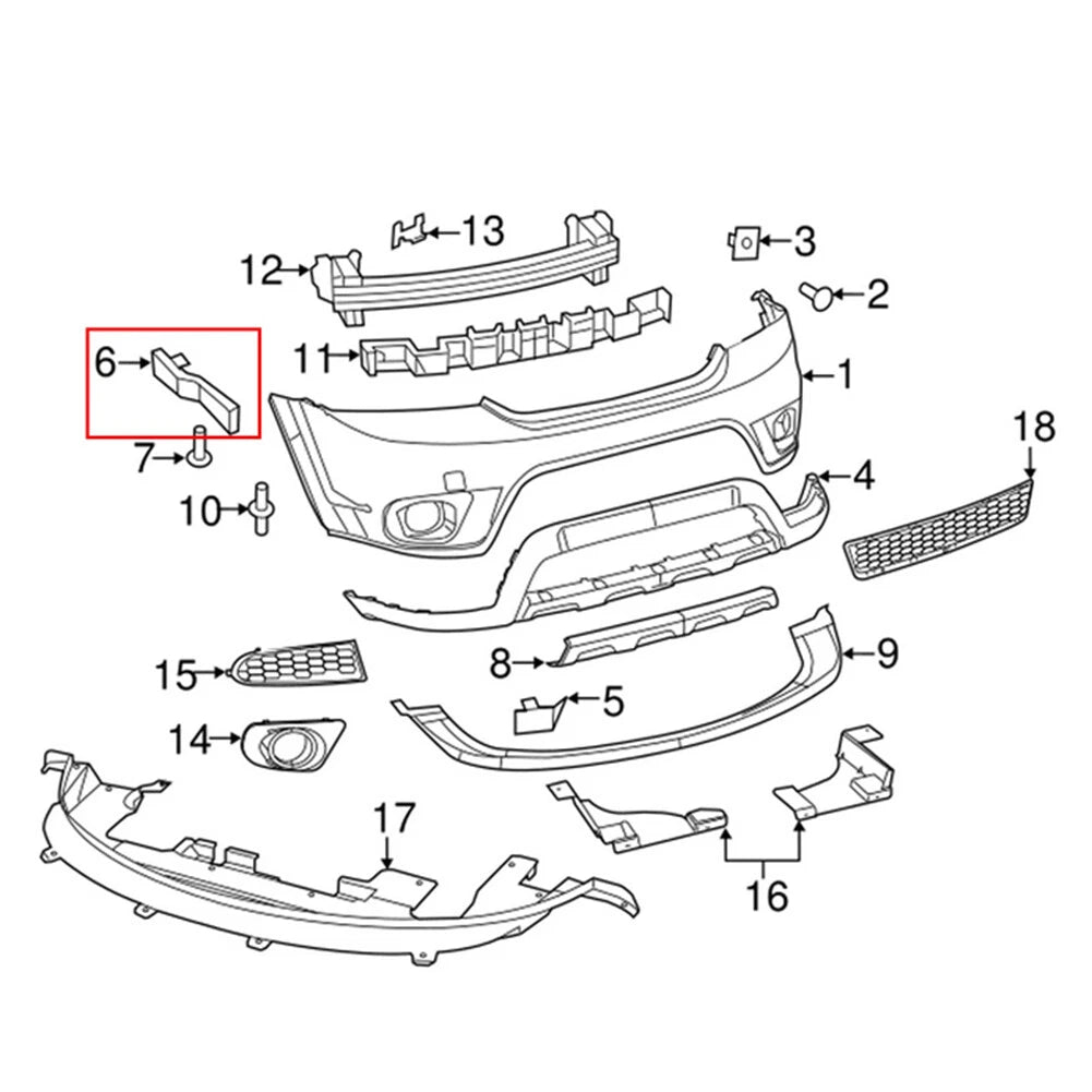 Front Right Bumper Bracket for Dodge Journey (2009-2020)
