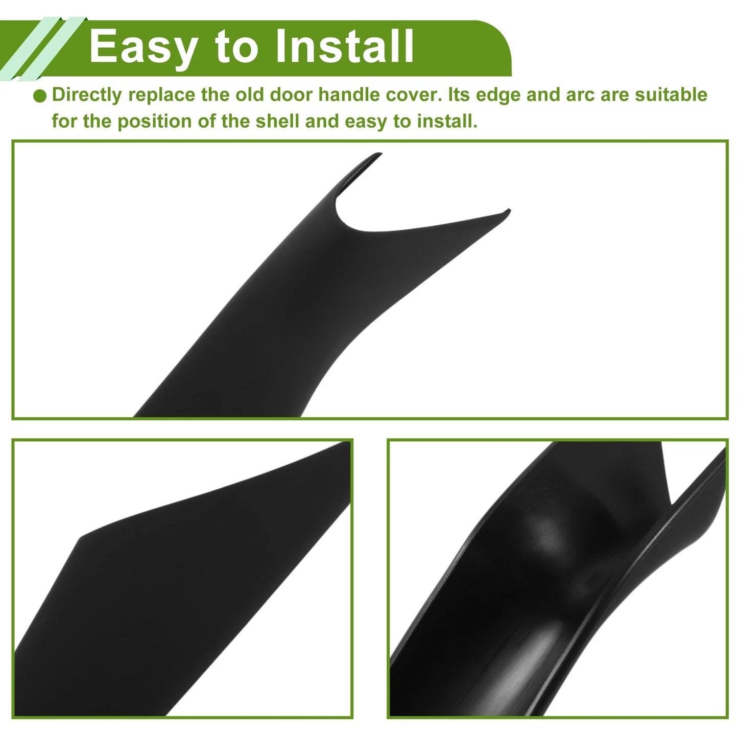 Door Handle Pull Trim Cover for BMW 5 Series (2017-2022) Black