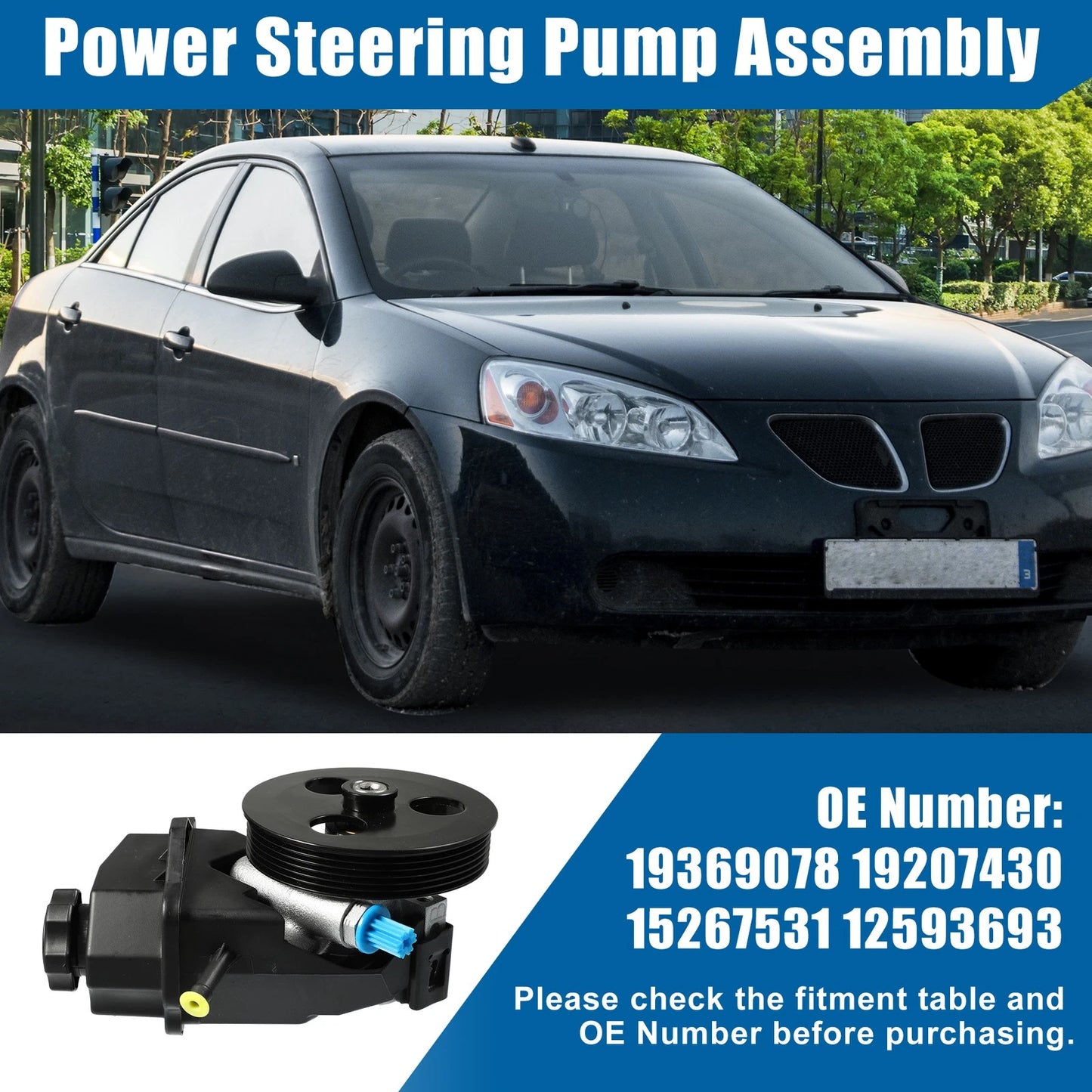 Power Steering Pump with Pulley for Chevrolet Impala (2006-2011)