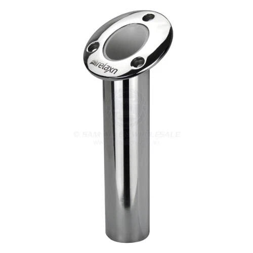 Fishing Rod Holder 30° Angle, Round Head Flush Mount Heavy Duty S/S Relaxn