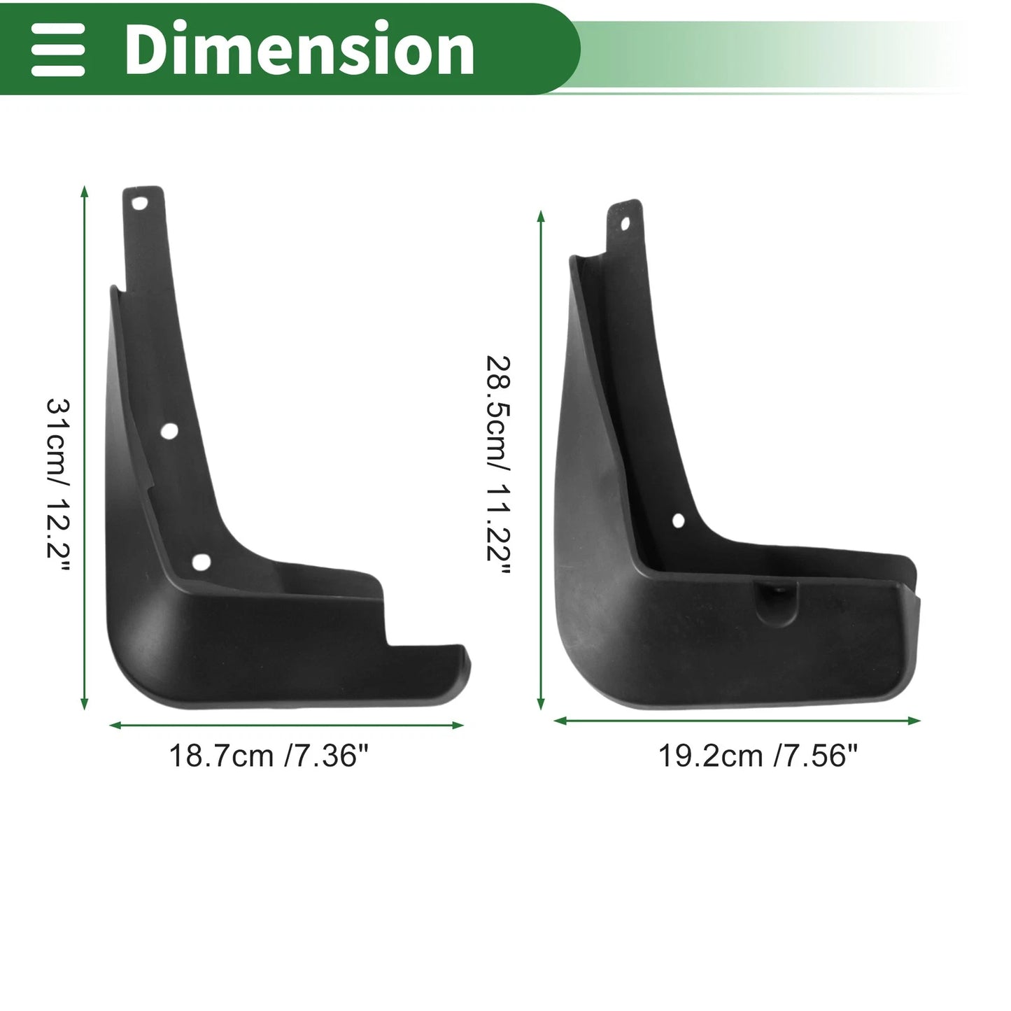 Mud Flaps Splash Guards for Chevrolet Cavalier (2016 - 2018)