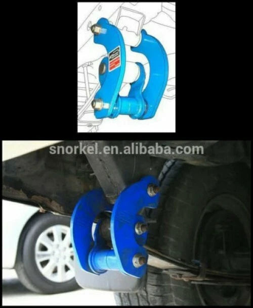 2 x Extended 2" Rear Comfort Shackles for Isuzu D-Max (2012-2020)
