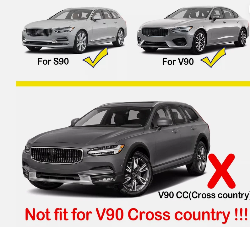 4X Front/Rear Splash Guards Mud Flaps Fender for Volvo V90 S90 (2016–2024)