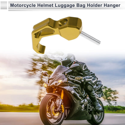 Finger Shape Hook 1 Set Gold Black 68mm Length for Motorcycle
