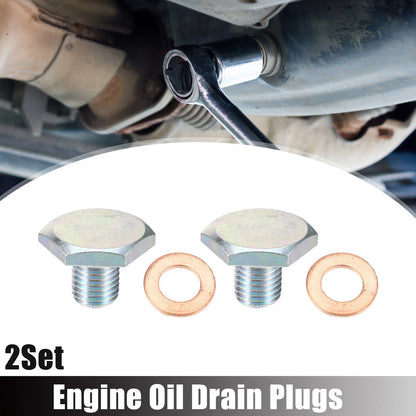 M10x1.25 Engine Oil Drain Plug with Washer for Ford (No Year Specified)