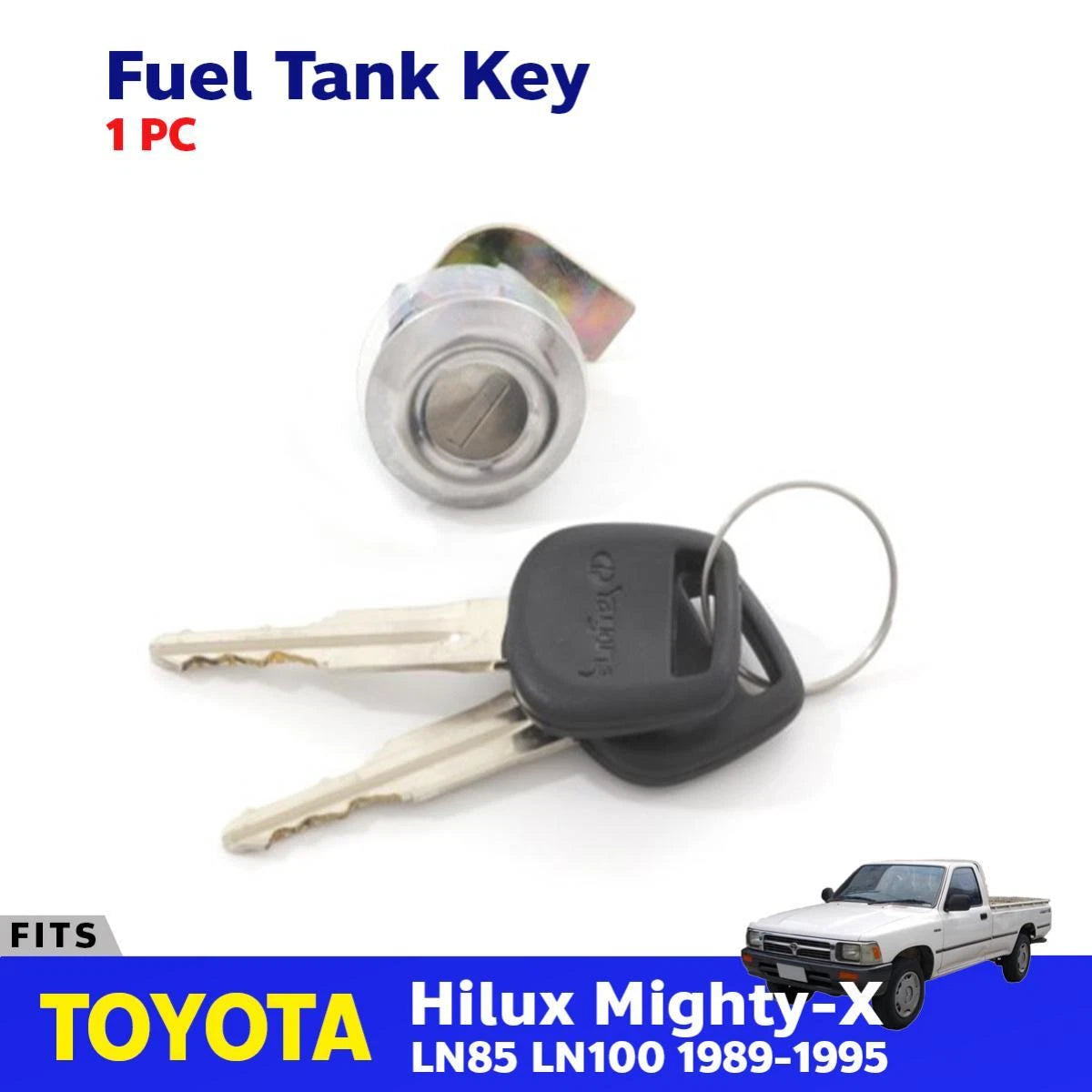 Ignition Oil Fuel Lid Lock Key Fits Toyota Hilux LN85 LN100 Pickup 1989-95 D09