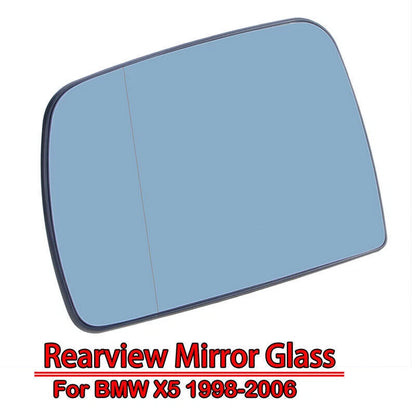 Heated Blue Left Mirror Glass for BMW X5 E53 (2000-2006)