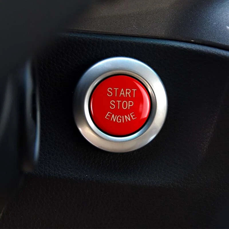 Red  Start Stop Engine Button Cover Parts fit For BMW 3 Series E90 2008-2011