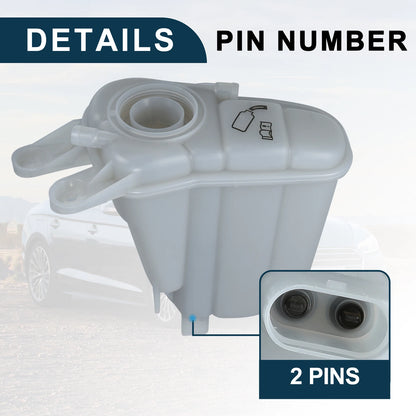 Coolant Expansion Overflow Tank with Sensor for Audi S5 (07-12)