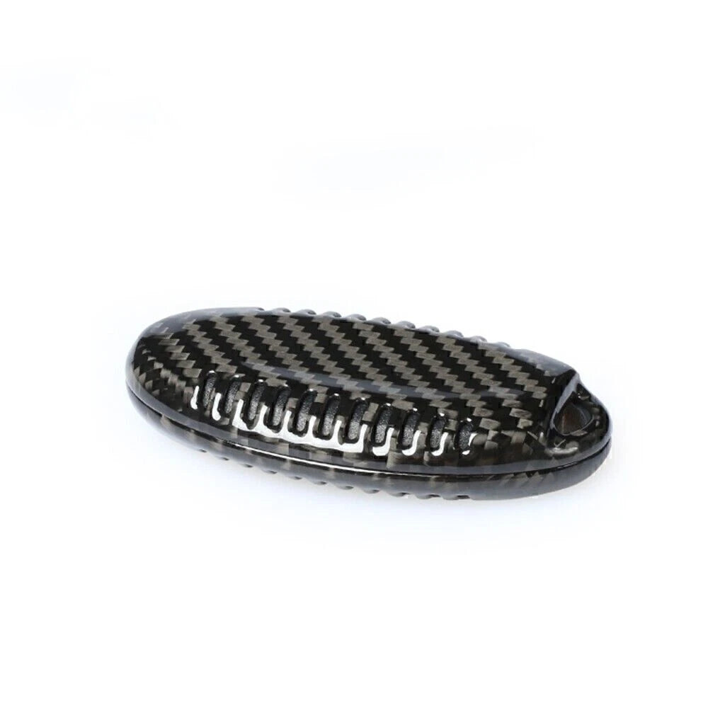 Black Carbon Fiber Key Case for Infiniti Q50 Q60 Q70 (2014-2023)